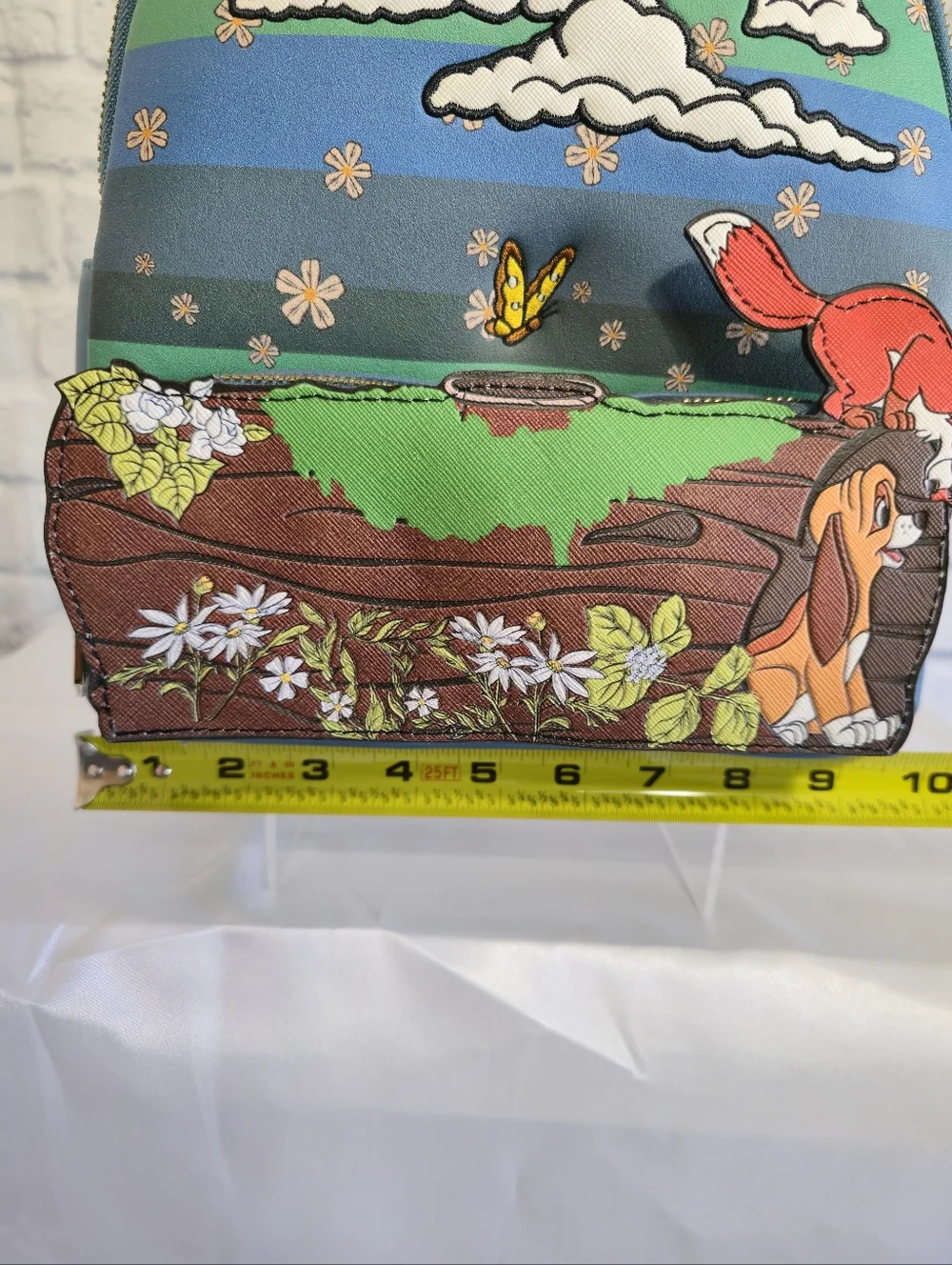 Danielle Nicole Fox and The Hound Embroidered Disney Mini Backpack Bag New - Picture 15 of 16